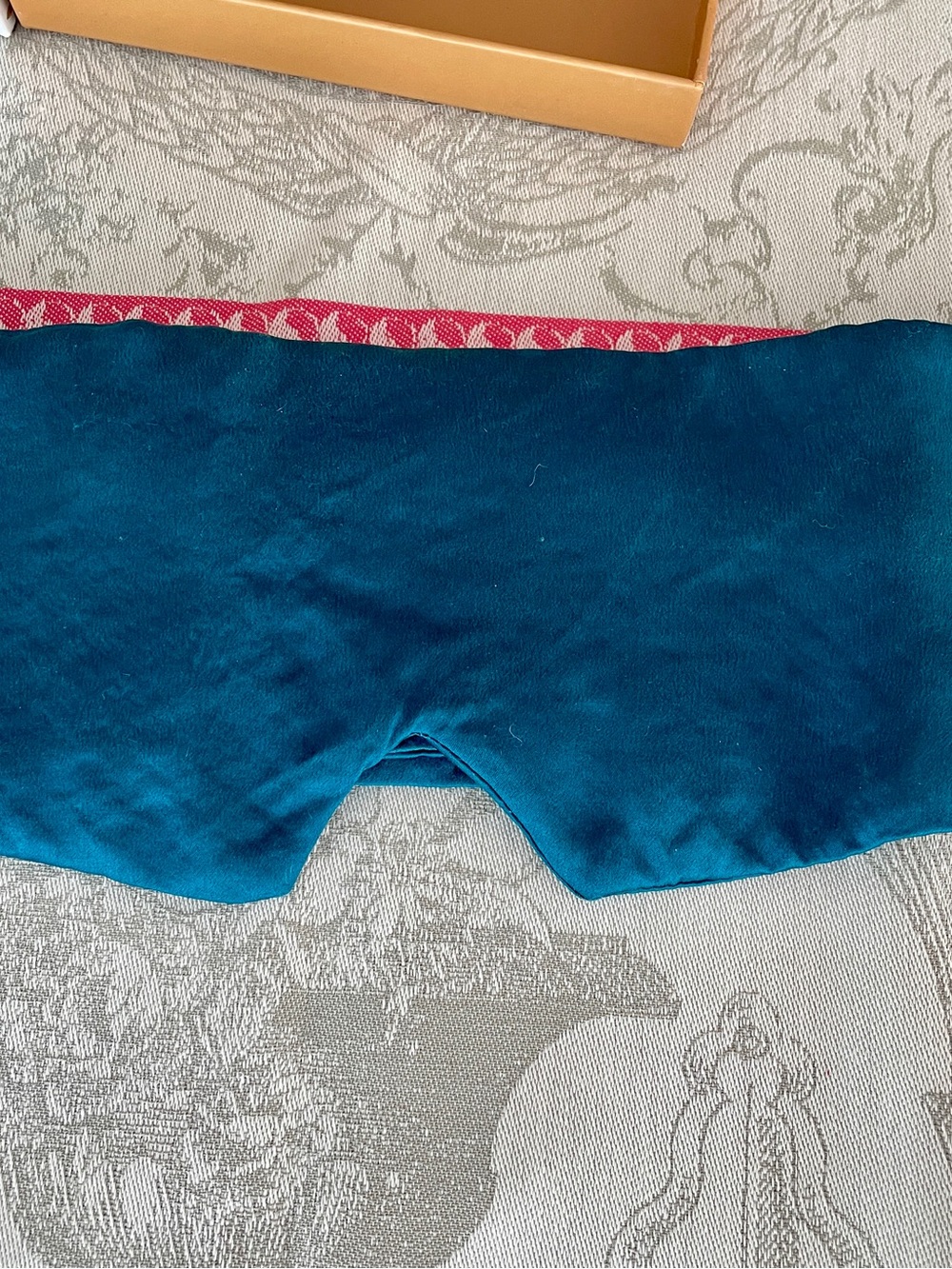 Teal Silk Eye Mask